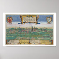 Mapa de Lublin, de Civitates Orbis Terrarum por