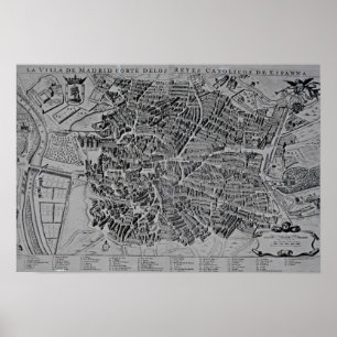 Poster Mapa de Madrid