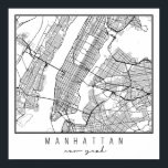 Poster Mapa de Manhattan Nova Iorque<br><div class="desc">Mapa de Manhattan Nova Iorque</div>