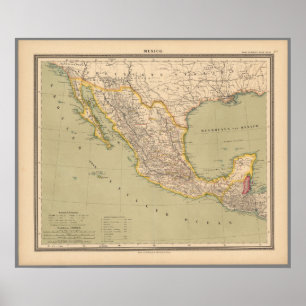 Poster Mapa de México