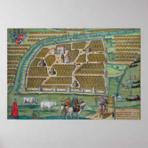 Poster Mapa de Moscou