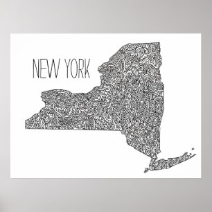 Poster Mapa de New York