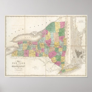 Poster Mapa de New York