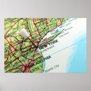 Poster Mapa de Nova Iorque