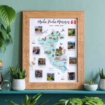 Mapa de Peru em Aquarela | Fotos de Férias