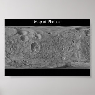 Poster Mapa de Phobos