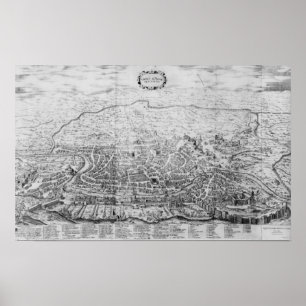 Póster Mapa de Roma