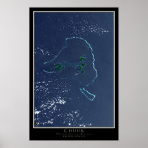 Mapa de Satélite da Micronésia de Chuuk Truk