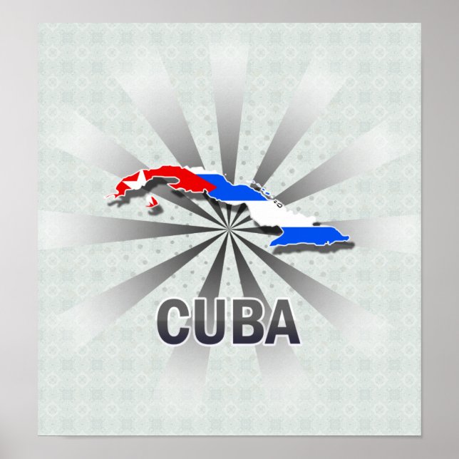 Póster Mapa de Sinalizador de Cuba 2.0 (Frente)