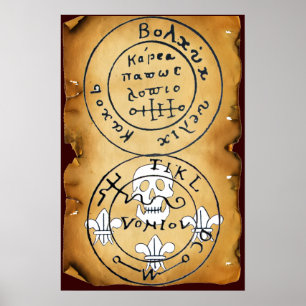 PÓSTER MAPA DE TRATAMENTO ANTICO TALISMAN/PIRATAS