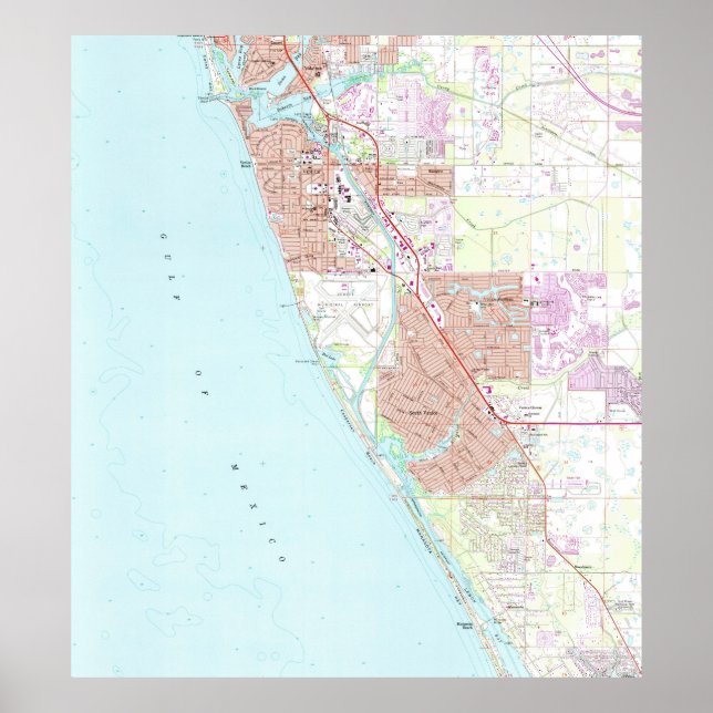 Póster Mapa de Veneza na Flórida (1973) (Frente)