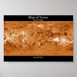 Póster Mapa de Venus