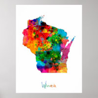 Mapa de Wisconsin