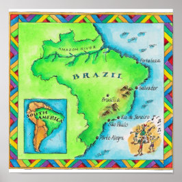 Poster Mapa do Brasil