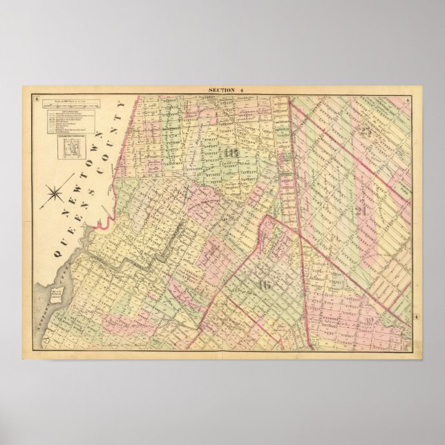 Poster Mapa do Brooklyn Sec 4 (Frente)