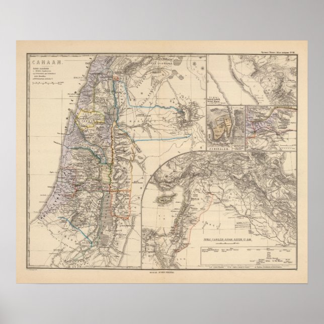 Póster Mapa do Canadá (Frente)