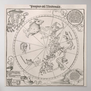 Póster Mapa do Céu Meridional