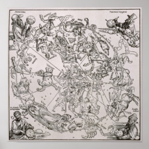 Poster Mapa do Céu Norte