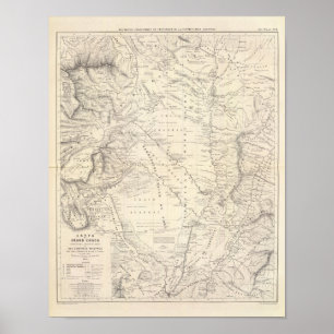 Poster Mapa do Chaco Excelente e regiões vizinhas