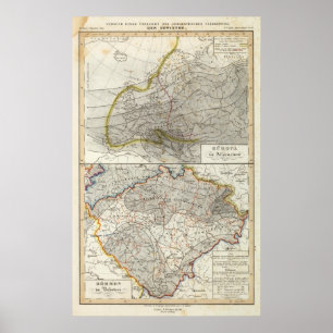 Poster Mapa do clima de Europa