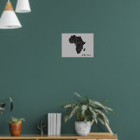 Mapa do continente africano