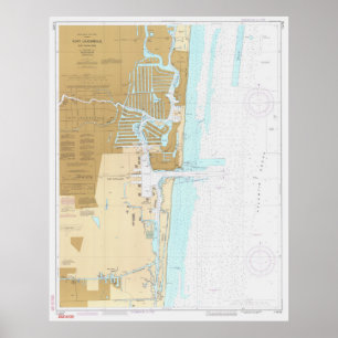 Poster Mapa do Fort Lauderdale FL (1991)