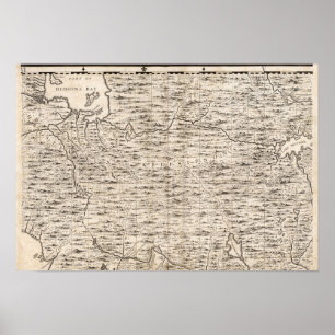 Poster Mapa do Império Britânico na América 2