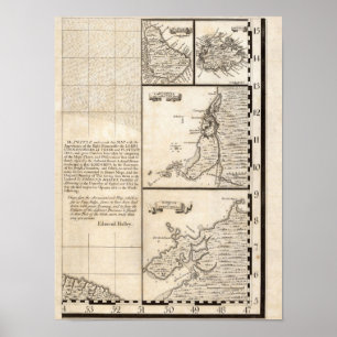 Póster Mapa do Império Britânico na América 20