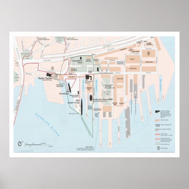 Poster Mapa do Jardim do Marinho de Charlestown (2003) —  (Frente)