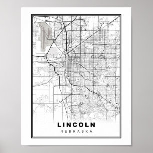 Poster Mapa do Lincoln