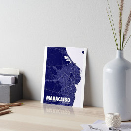 Poster Mapa do Maracaibo - Mapa da Cidade do Viagem na Ve