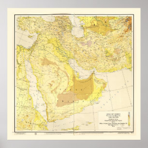 Poster Mapa do Médio Oriente (1955)
