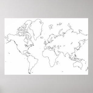 Poster Mapa do mundo
