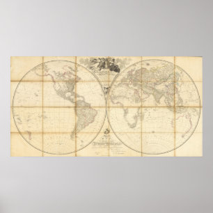Póster Mapa do mundo