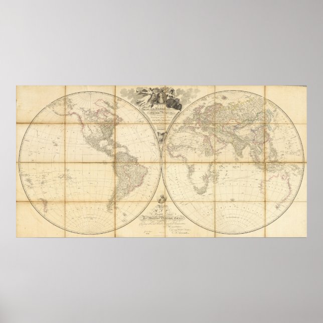 Póster Mapa do Mundo (Frente)