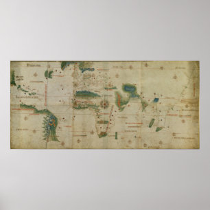 Póster Mapa do mundo