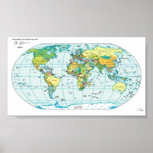 Poster Mapa do mundo
