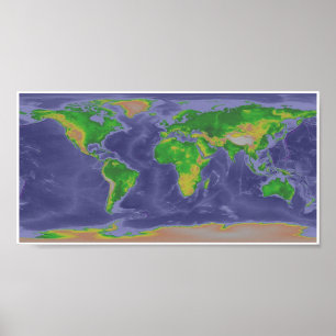 Póster Mapa do mundo