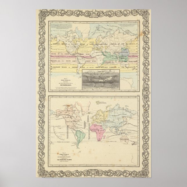Póster Mapa do Mundo (Frente)