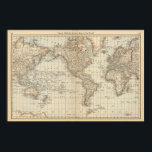 Póster Mapa do Mundo 2<br><div class="desc">Mapa do Mundo. Por Rand McNally e Company (187). Publicado por 'Chicago: Rand McNally'.</div>