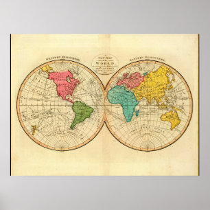 Poster Mapa do Mundo Adulto 7_Mapas da Antiguidade