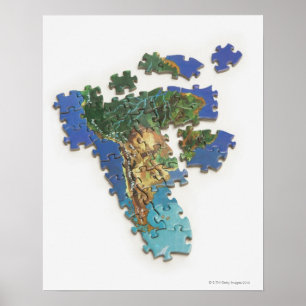 Poster Mapa do mundo, Ámérica do Sul 2