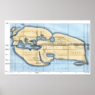 POSTER MAPA DO MUNDO: ERATOSTHENES