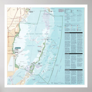 Poster Mapa do Parque Nacional de Biscaia (2011) 