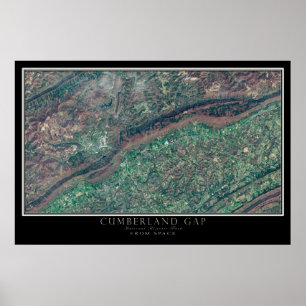 Poster Mapa do Parque Nacional do Parque Nacional do Cumb