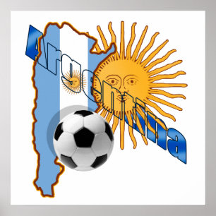 Póster Mapa do pavilhão da Argentina Sun