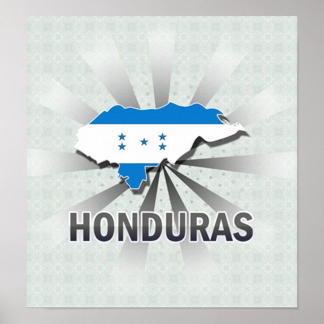 Poster Mapa do Sinalizador Honduras 2.0 (Frente)