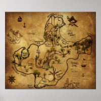 Mapa do tesouro - A ilha do tesouro perdido