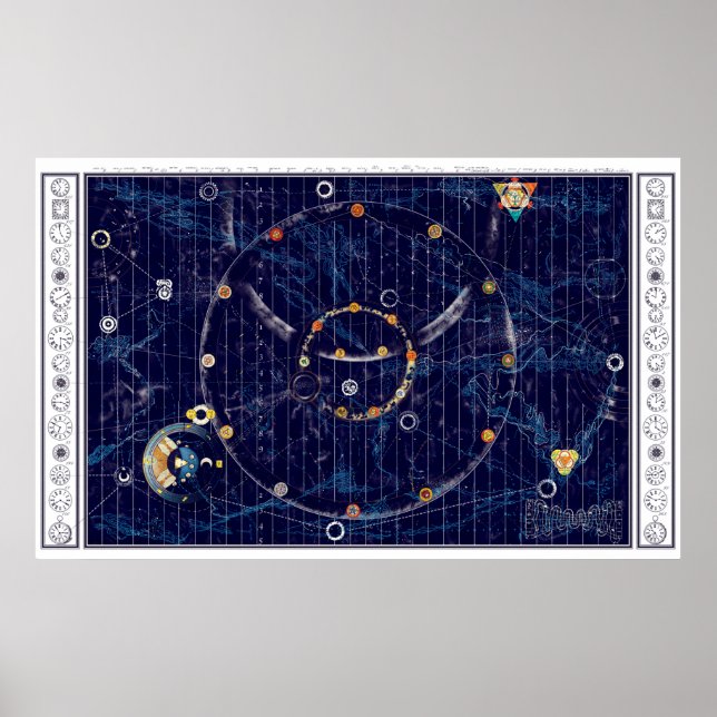 Poster Mapa do Universo (Frente)