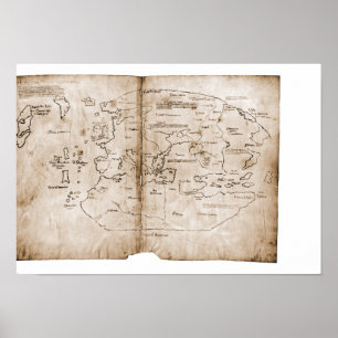 Póster Mapa do Vinland